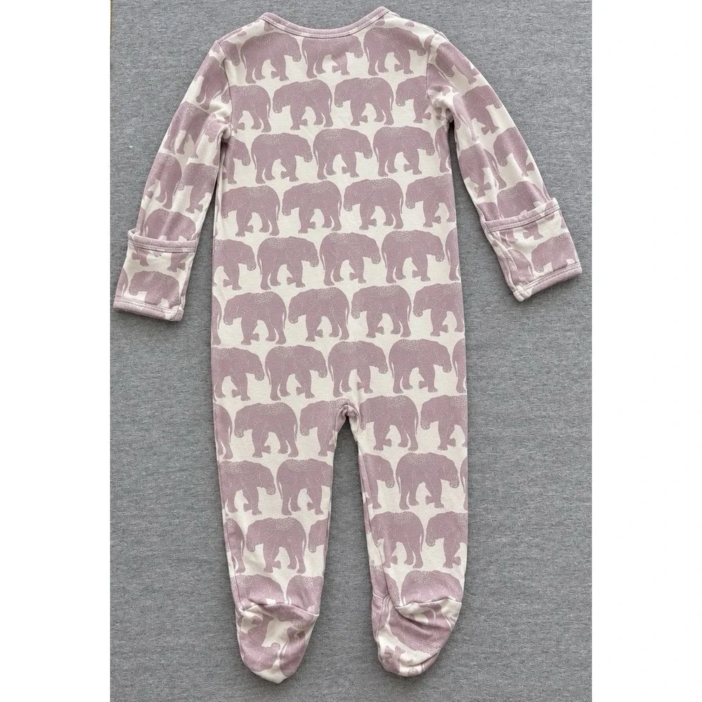 Boutique Kate Quinn Long Sleeve Sleeper One-Piece Organic Cotton 6-9M Pink